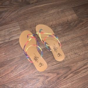 Tie dye sandals (Clara sandals)